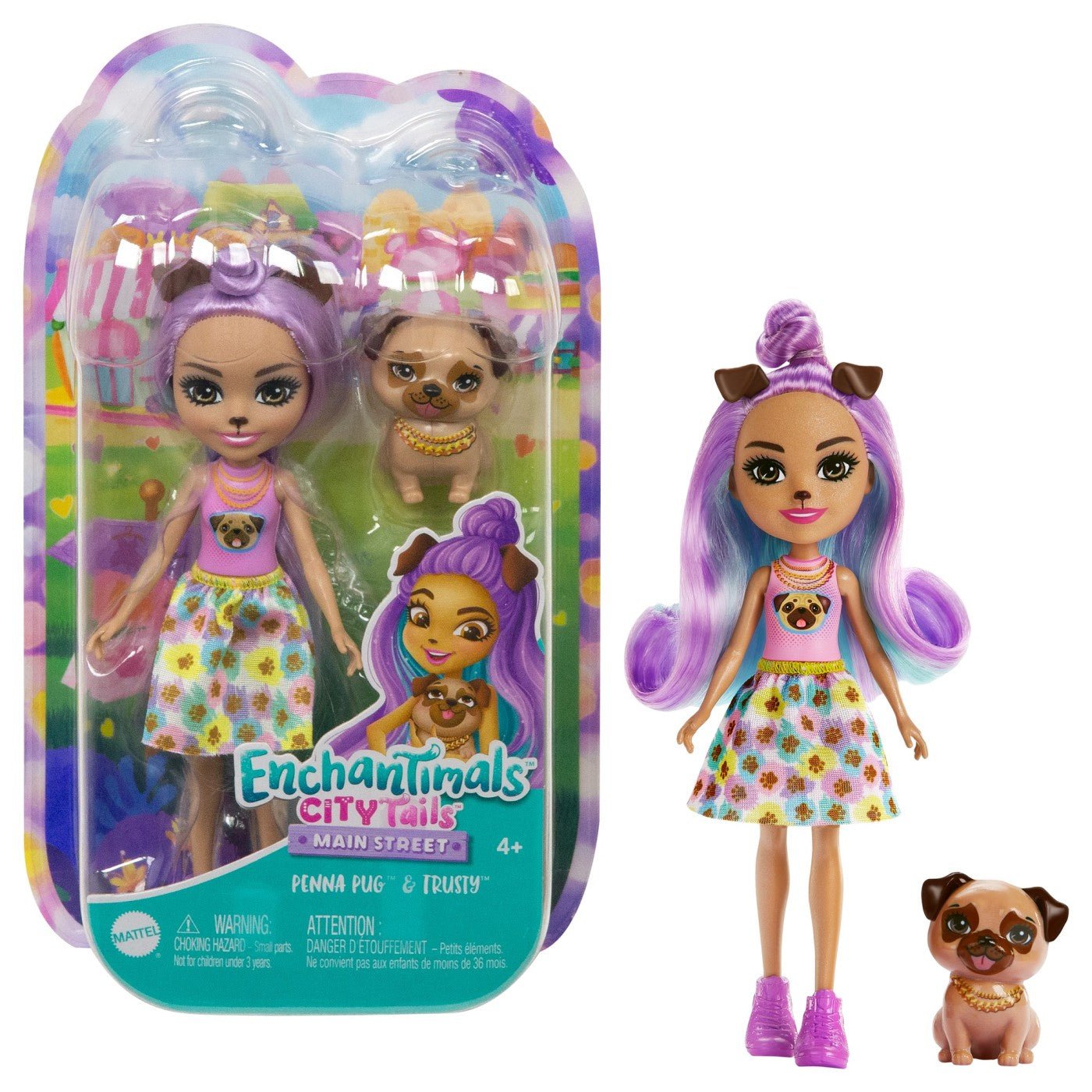 Enchantimals papusi si animalute Penna Pug si Trusty - Publisol.ro