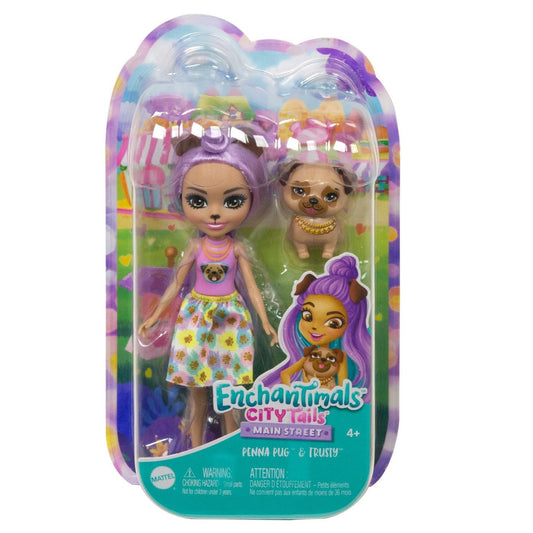Enchantimals papusi si animalute Penna Pug si Trusty - Publisol.ro