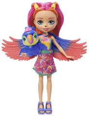 Enchantimals papusi si animalute trippi toucan si canopy, Mattel - Publisol.ro