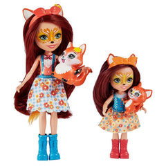 Enchantimals set papusi surori si animalutele lor felicity fox si flick si feana fox si mixte, Mattel - Publisol.ro