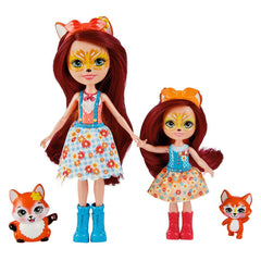 Enchantimals set papusi surori si animalutele lor felicity fox si flick si feana fox si mixte, Mattel - Publisol.ro