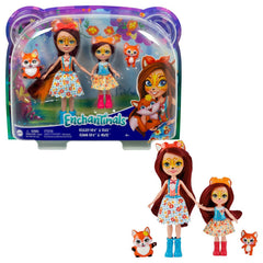 Enchantimals set papusi surori si animalutele lor felicity fox si flick si feana fox si mixte, Mattel - Publisol.ro