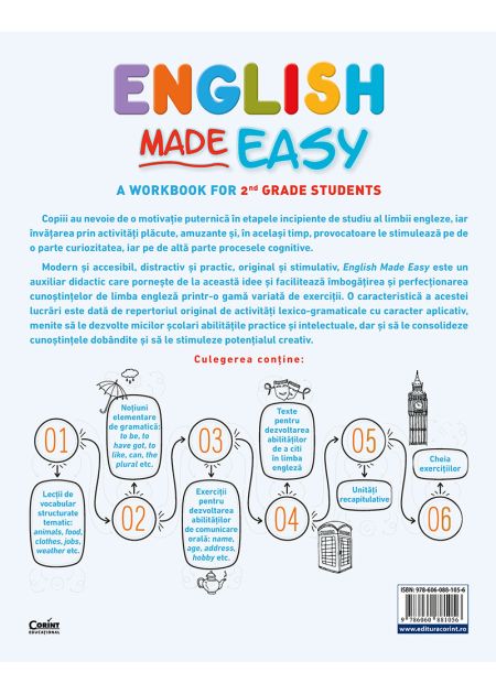 English Made Easy. A workbook for 2nd grade students - Publisol.ro