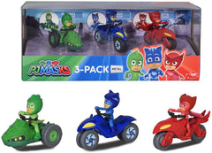 Eroi in pijamale set 3 motociclete cu figurina scara 1:64, Simba - Publisol.ro