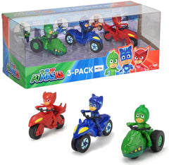 Eroi in pijamale set 3 motociclete cu figurina scara 1:64, Simba - Publisol.ro