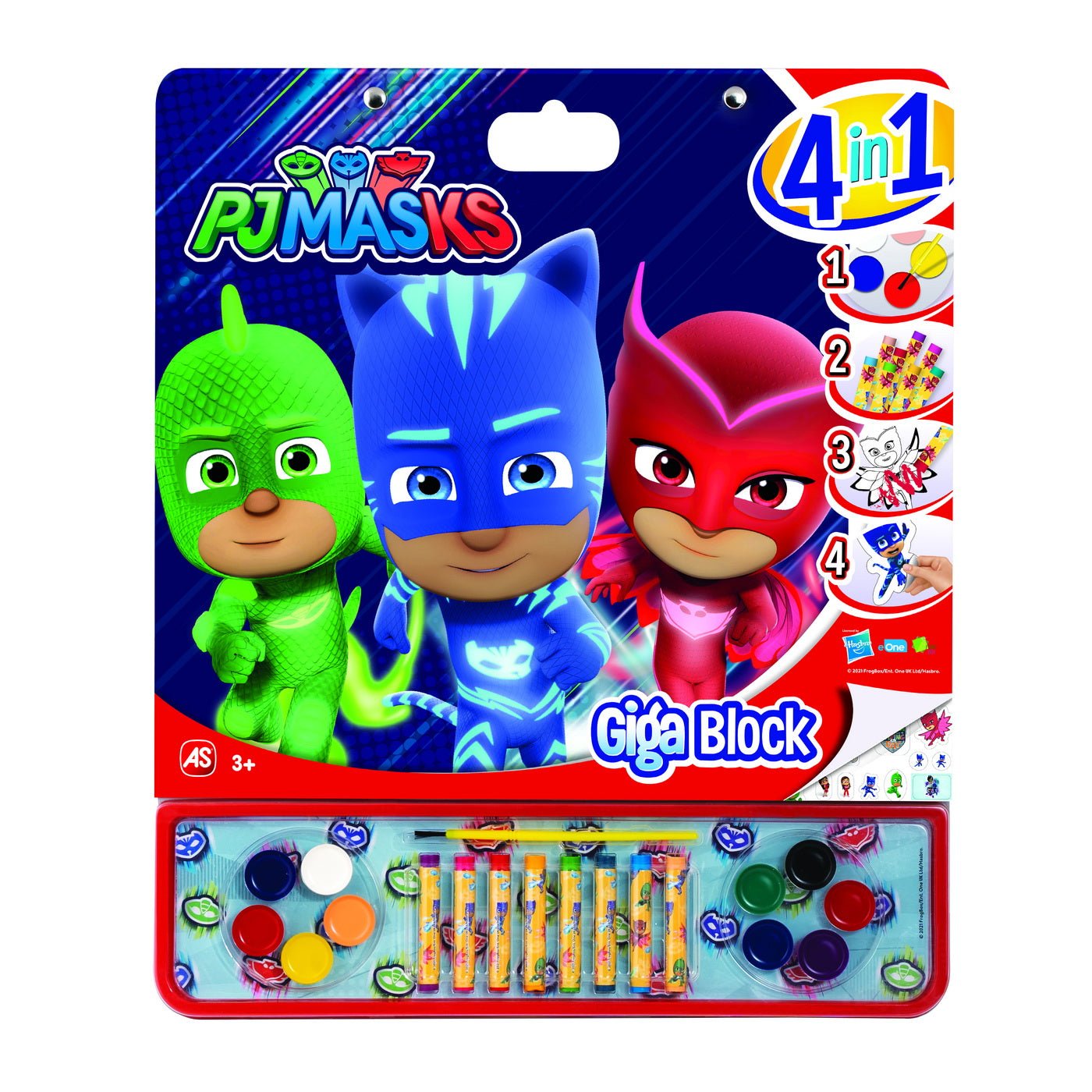 Eroi in pijamale set pentru desen giga block 4 in 1, AS - Publisol.ro