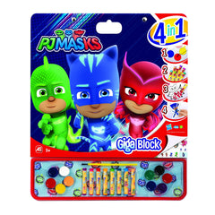 Eroi in pijamale set pentru desen giga block 4 in 1, AS - Publisol.ro