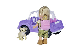 Evi love set papusa evi si vehicul safari, Simba - Publisol.ro