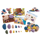 Family Pebbles, set 72 pietricele cu activitati, Edx Education - Publisol.ro