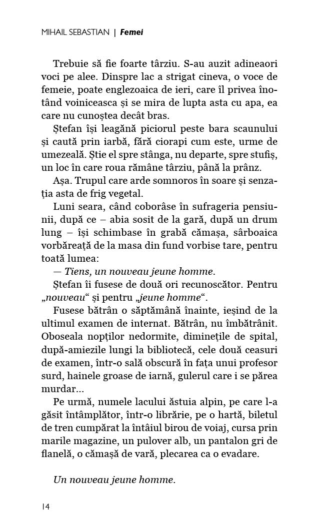 Femei de Mihail Sebastian - Ed. digitala - PDF - Publisol.ro