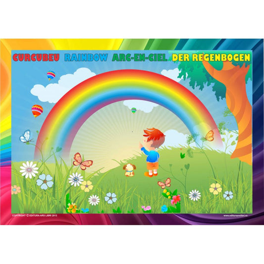 Set planse - Fenomenele naturii- 4 planse 50x70cm (romana, engleza, franceza, germana), de Colectiv Ars Libri