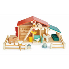 Ferma cu gard, din lemn premium - Tender Leaf Farm - Tender Leaf Toys - Publisol.ro
