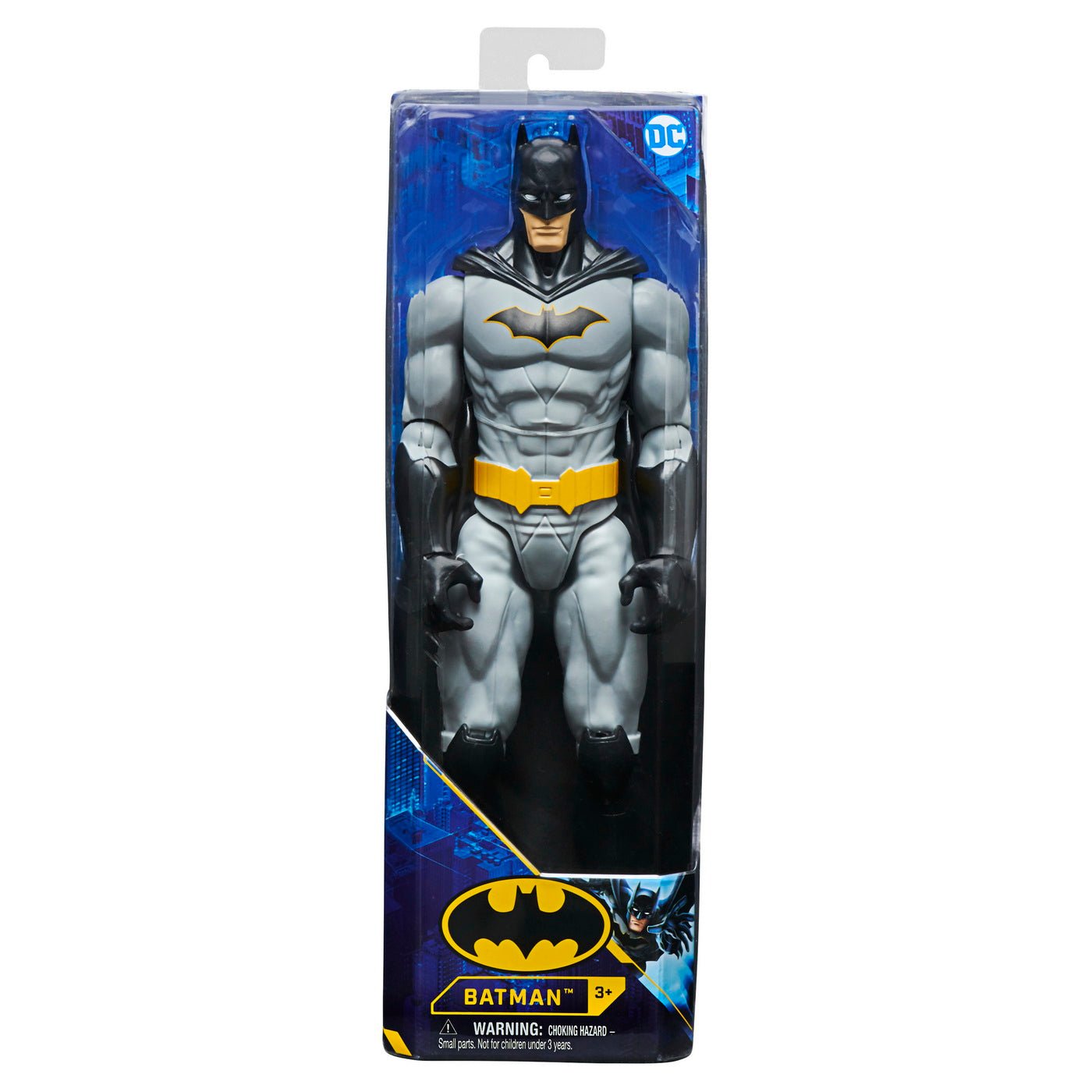 Figurina batman in costum gri 30cm, Spin Master - Publisol.ro
