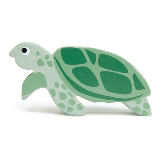 Figurina Broasca testoasa, din lemn premium - Sea Turtle - Tender Leaf Toys - Publisol.ro