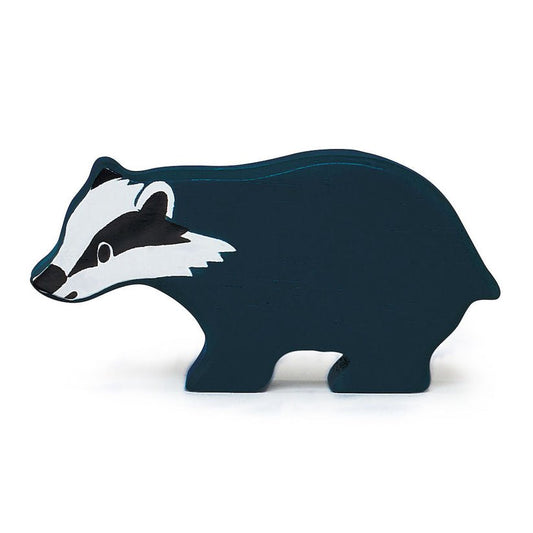 Figurina Bursuc, din lemn premium - Badger - Tender Leaf Toys - Publisol.ro