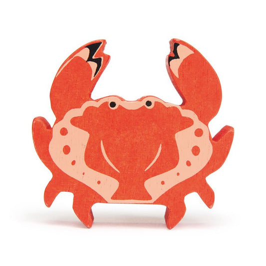 Figurina Crab, din lemn premium - Crab - Tender Leaf Toys - Publisol.ro