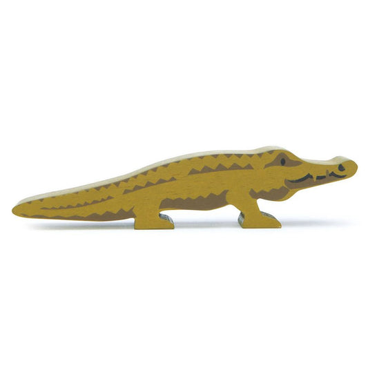 Figurina Crocodil, din lemn premium - Crocodile - Tender Leaf Toys - Publisol.ro