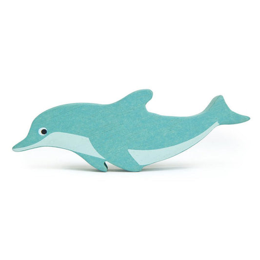 Figurina Delfin, din lemn premium - Dolphin - Tender Leaf Toys - Publisol.ro