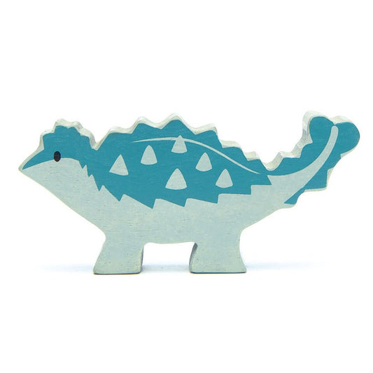 Figurina dinozaur Ankylosaurus, din lemn premium - Ankylosaurus - Tender Leaf Toys - Publisol.ro