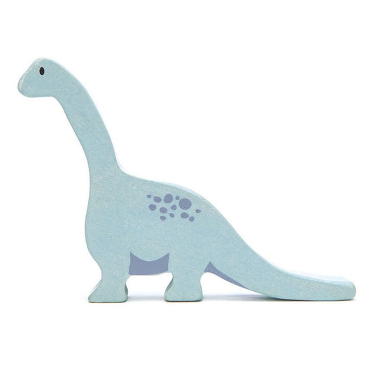 Figurina dinozaur Brontosaurus, din lemn premium - Brontosaurus - Tender Leaf Toys - Publisol.ro