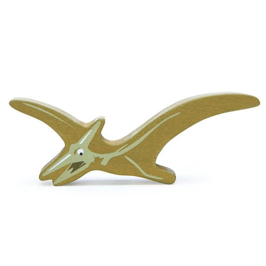 Figurina dinozaur Pterodactyl, din lemn premium - Pterodactyl - Tender Leaf Toys - Publisol.ro