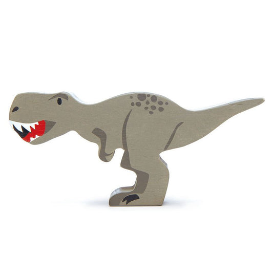 Figurina dinozaur Tyrannosaurus Rex, din lemn premium - Tyrannosaurus Rex - Tender Leaf Toys - Publisol.ro