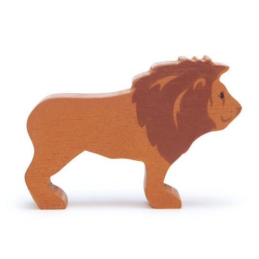 Figurina Leu, din lemn premium - Lion - Tender Leaf Toys - Publisol.ro