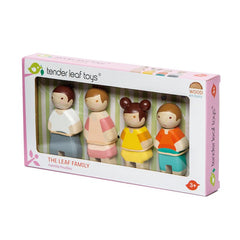 Figurina membri familei Leaf, din lemn premium - 4 piese - Tender Leaf Toys - Publisol.ro