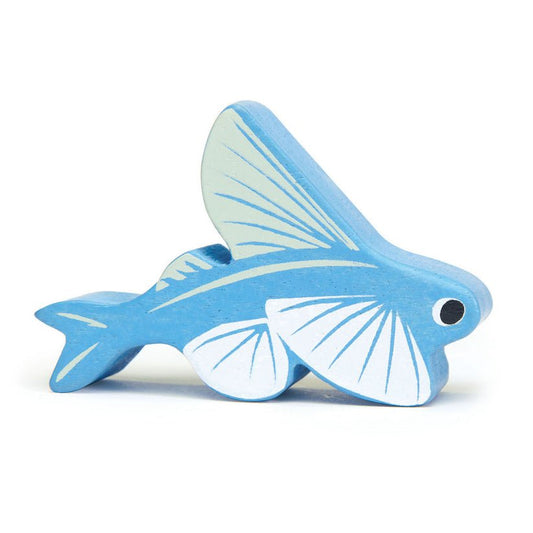 Figurina Peste Zburator, din lemn premium - Flying Fish - Tender Leaf Toys - Publisol.ro