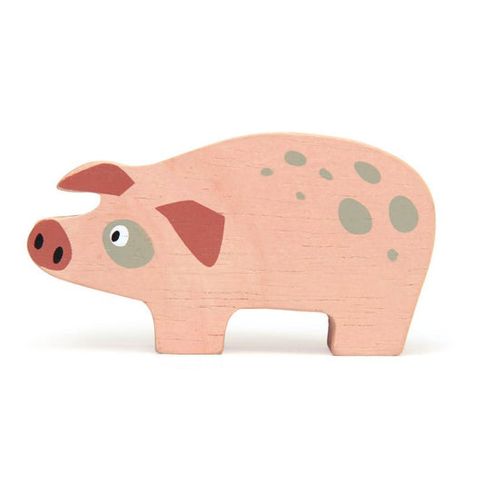 Figurina Porcusor, din lemn premium - Pig - Tender Leaf Toys - Publisol.ro