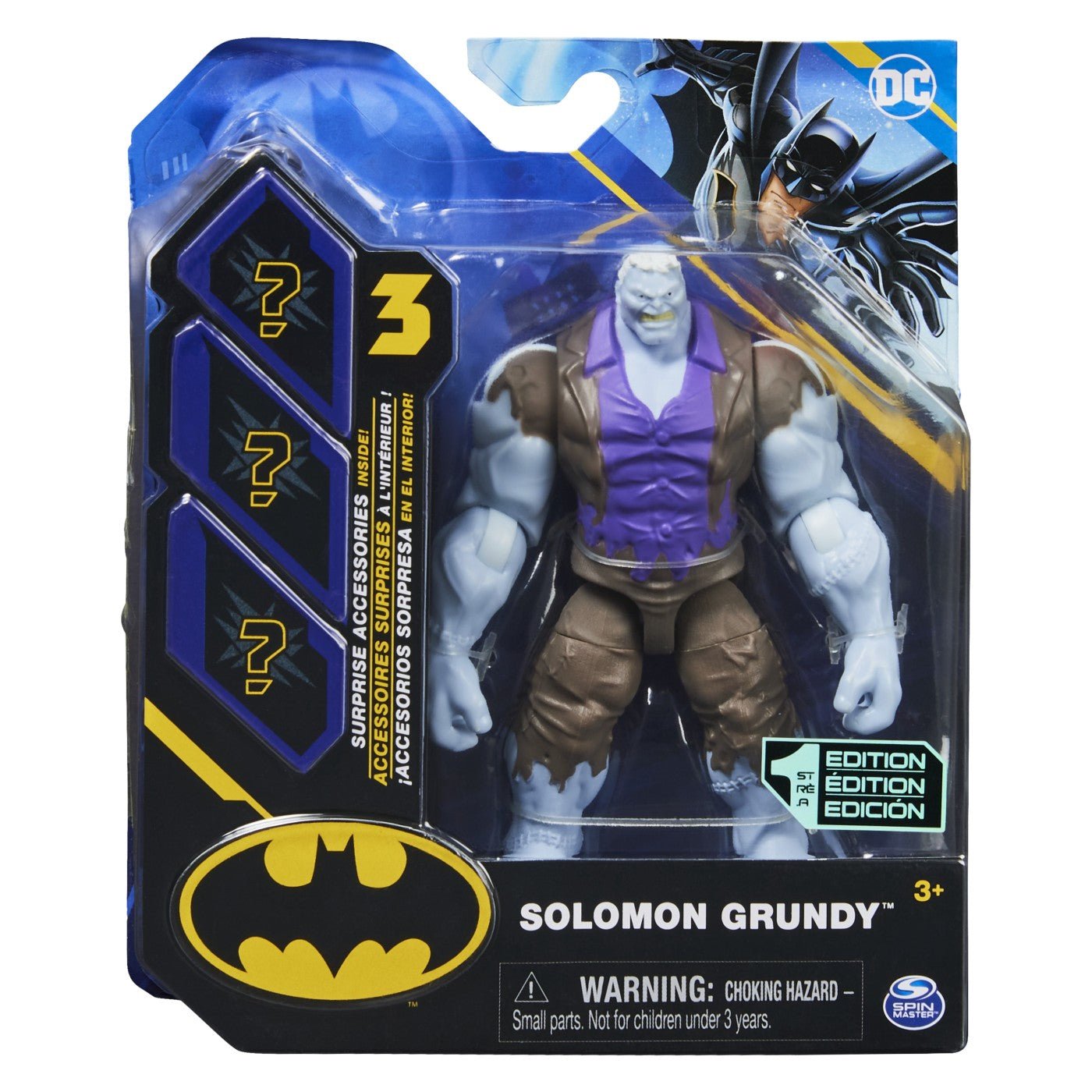 Figurina solomon grundy articulata 10cm cu 3 accesorii surpriza, Spin Master - Publisol.ro