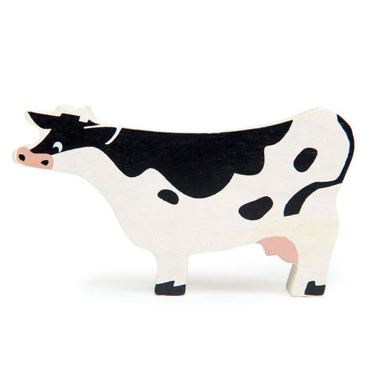 Figurina Vacuta, din lemn premium - Cow - Tender Leaf Toys - Publisol.ro