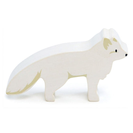 Figurina Vulpe polara, din lemn premium - Arctic Fox - Tender Leaf Toys - Publisol.ro