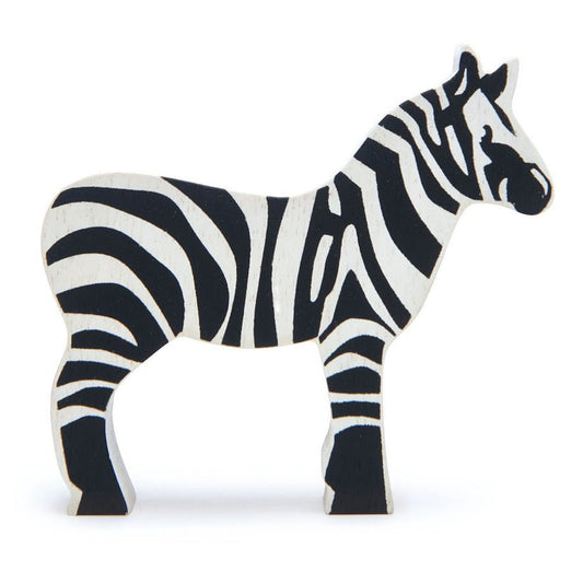 Figurina Zebra, din lemn premium - Zebra - Tender Leaf Toys - Publisol.ro