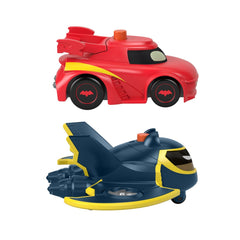 Fisher price batwheels set 2 masinute cu lumini redbird si batwing scara 1:55, Mattel - Publisol.ro