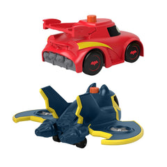Fisher price batwheels set 2 masinute cu lumini redbird si batwing scara 1:55, Mattel - Publisol.ro