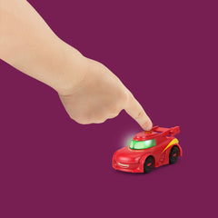 Fisher price batwheels set 2 masinute cu lumini redbird si batwing scara 1:55, Mattel - Publisol.ro