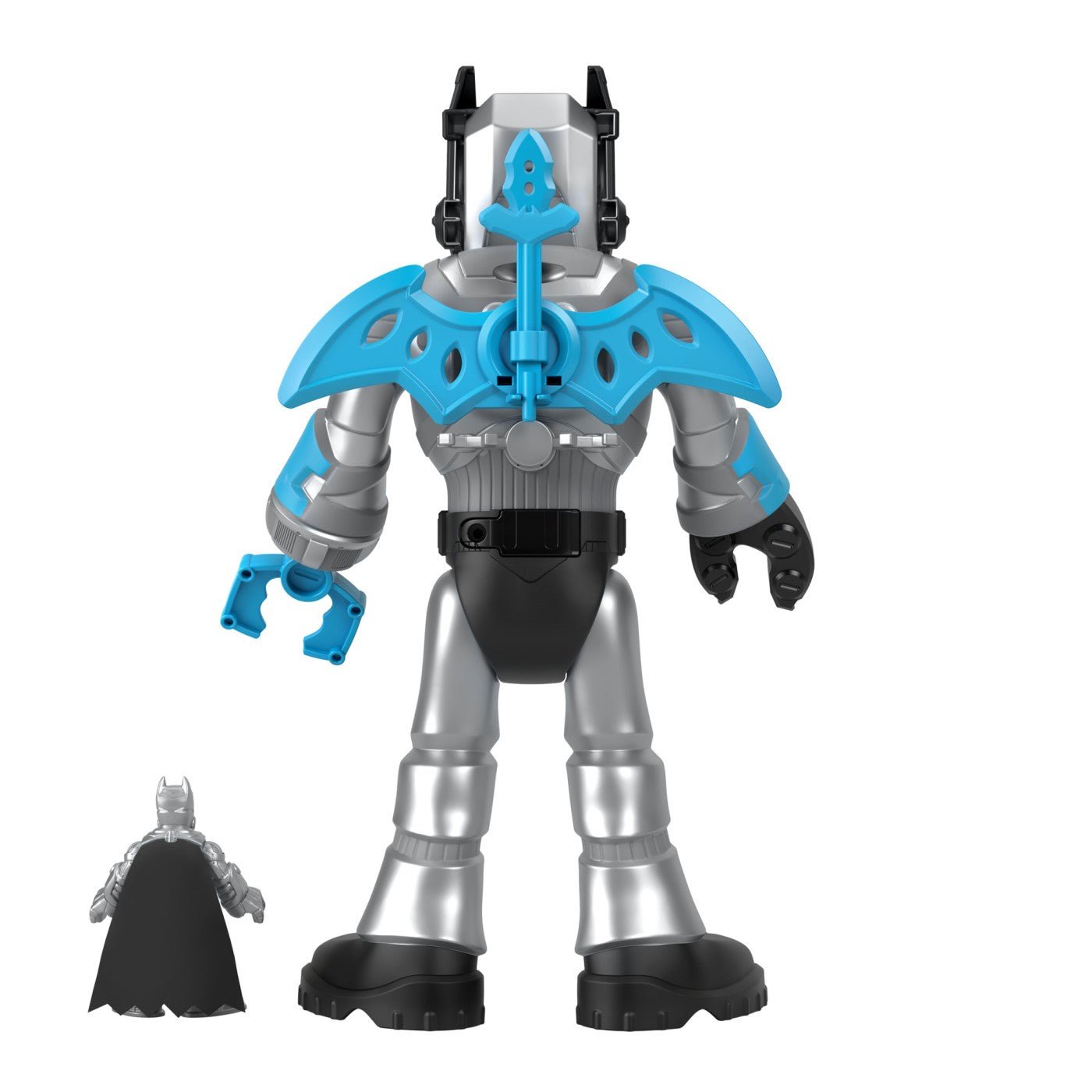 Fisher price imaginext dc super friends robot batman in costum gri 30cm, Mattel - Publisol.ro
