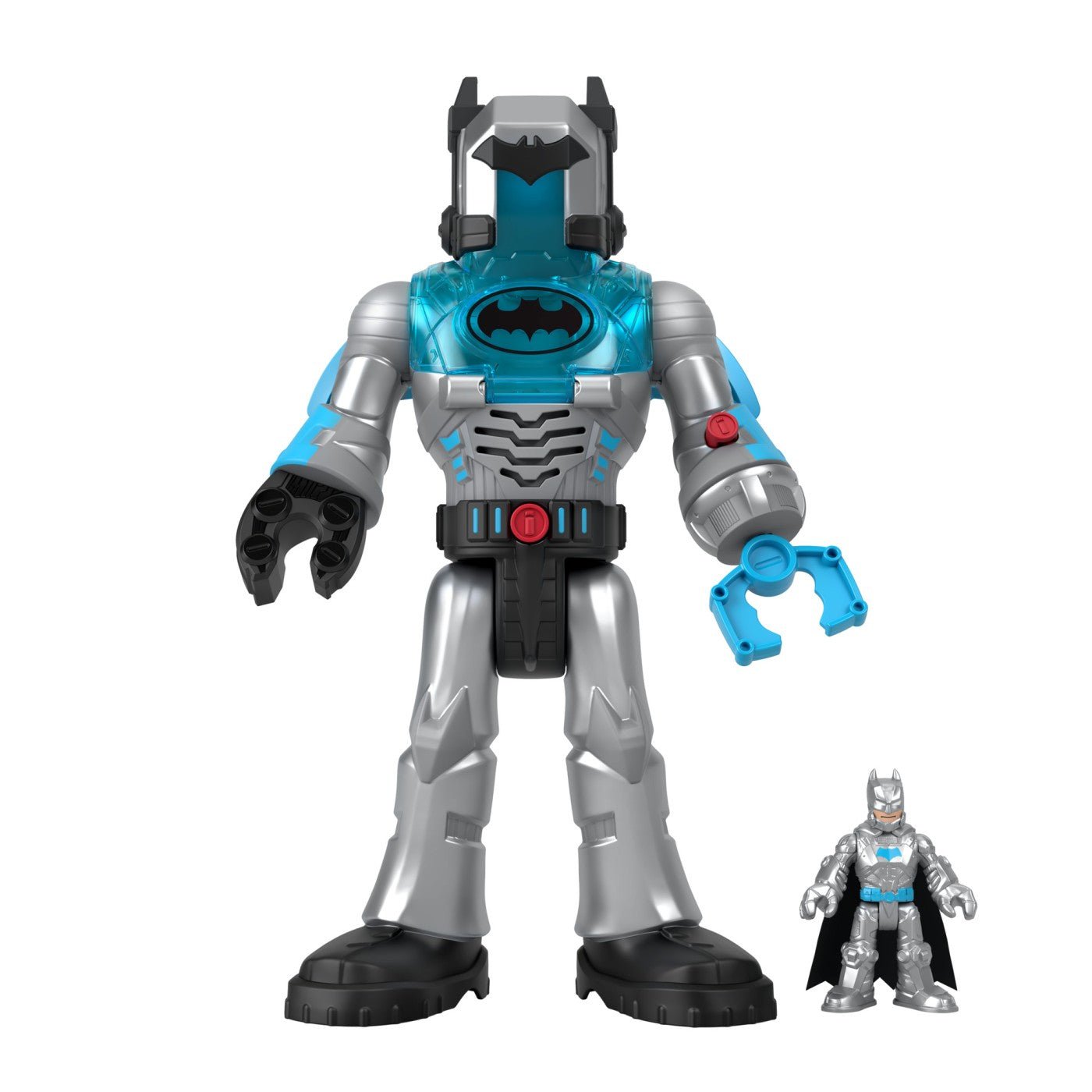 Fisher price imaginext dc super friends robot batman in costum gri 30cm, Mattel - Publisol.ro