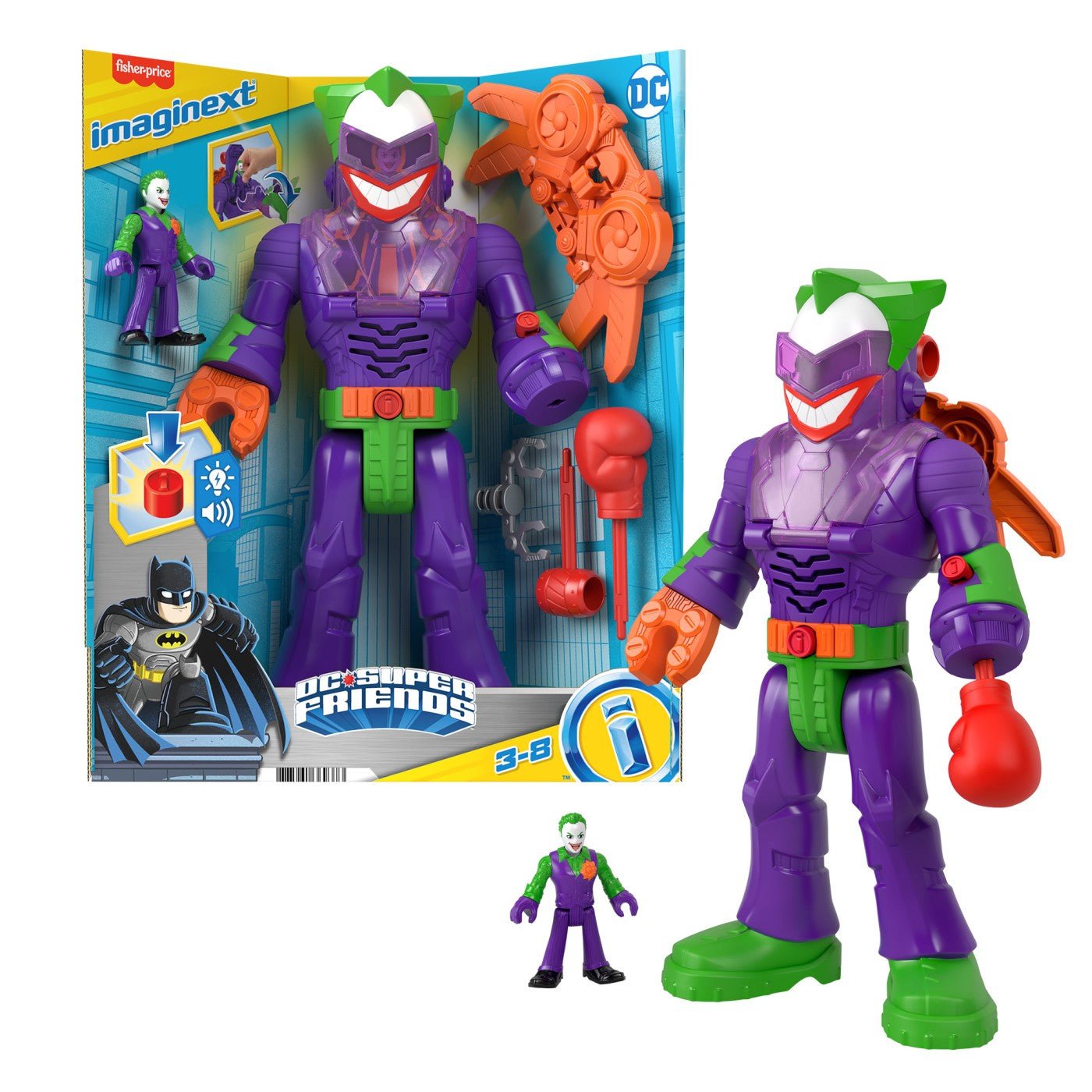 Fisher price imaginext dc super friends robot joker 30cm, Mattel - Publisol.ro