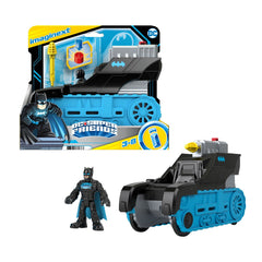 Fisher price imaginext dc super friends vehicul cu figurina bat - tech, Mattel - Publisol.ro
