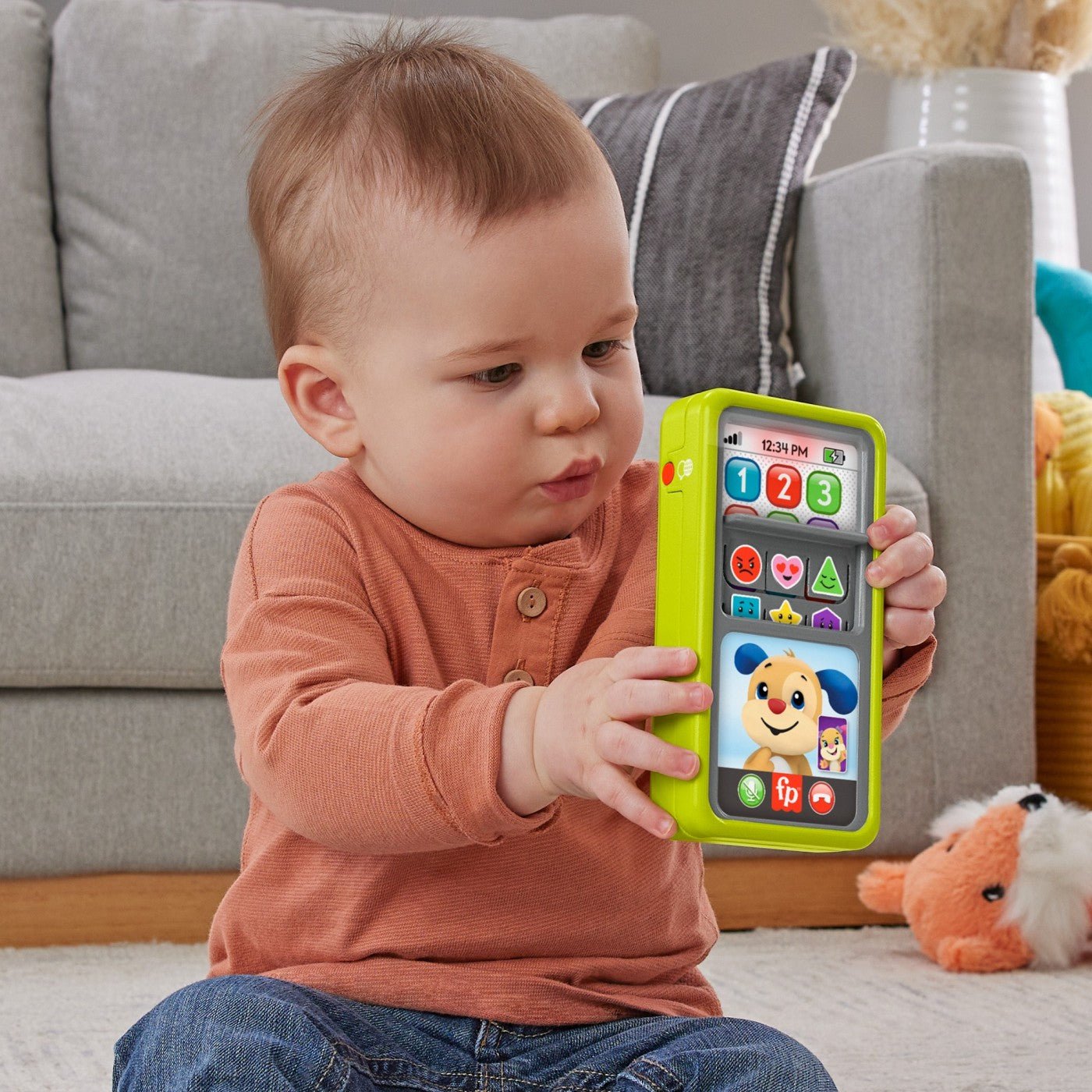 Fisher price laugh&learn 2in1 smartphone in limba romana, Mattel - Publisol.ro