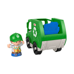 Fisher price little people vehicul camion reciclare 10cm, Mattel - Publisol.ro
