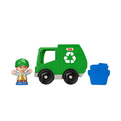 Fisher price little people vehicul camion reciclare 10cm, Mattel - Publisol.ro