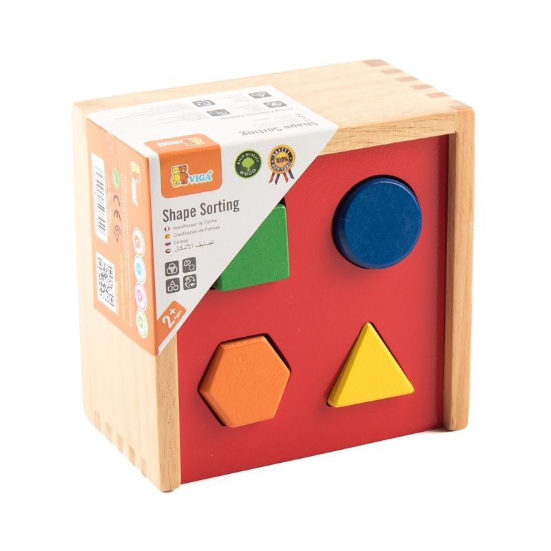 Forme colorate in cutie, Viga Toys - Publisol.ro