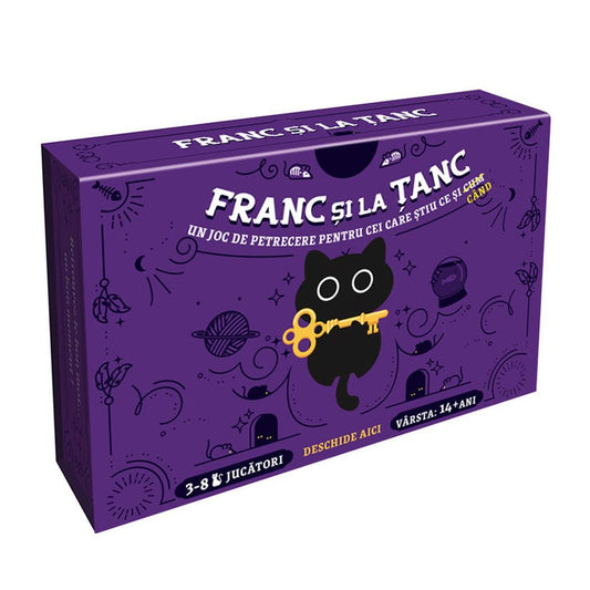Franc si la tanc, joc de petrecere, lb.romana, Cocktail Games - Publisol.ro