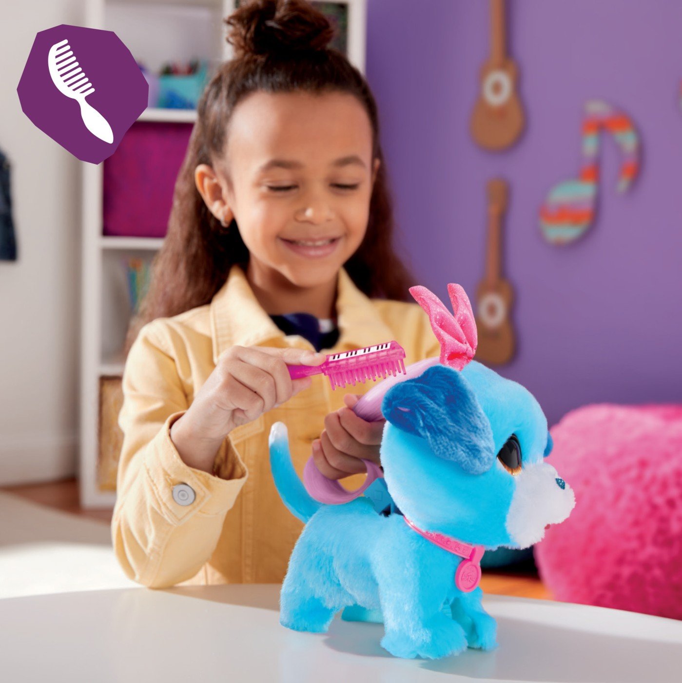 Furreal catelus interactiv rockalots - Publisol.ro