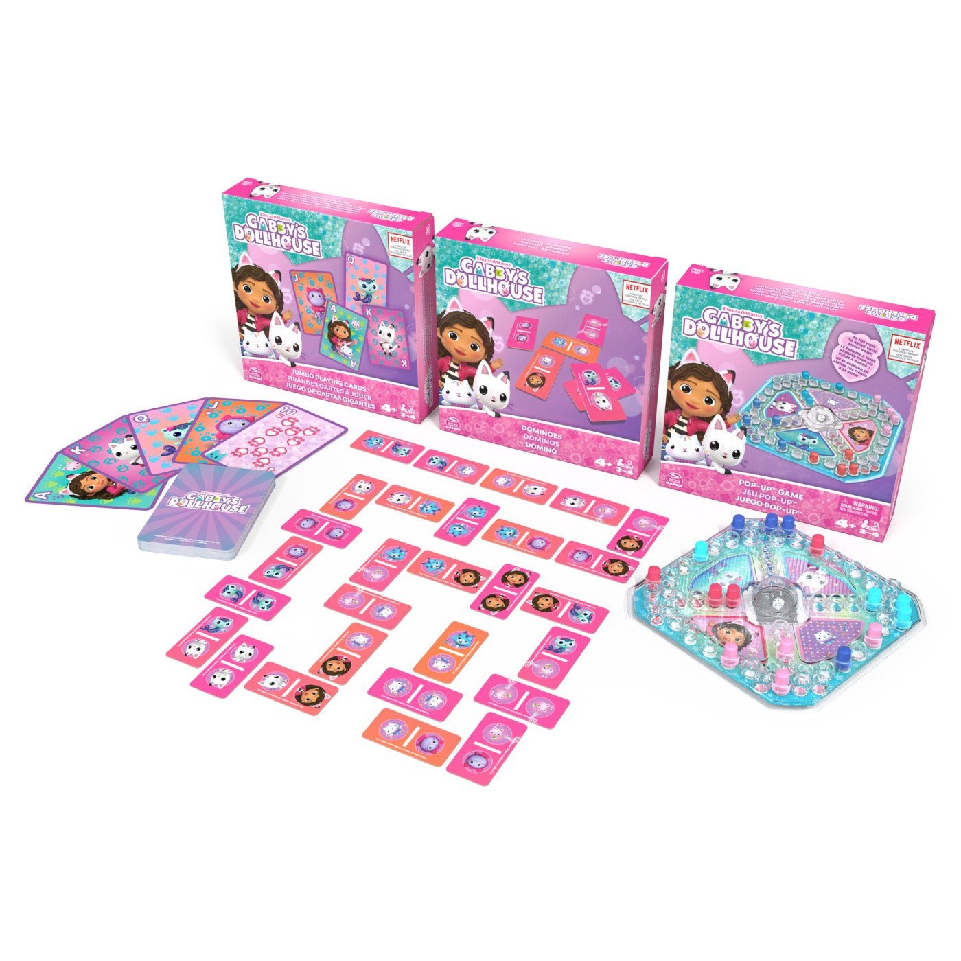 Gabbys dollhouse set 3 jocuri, Spin Master - Publisol.ro