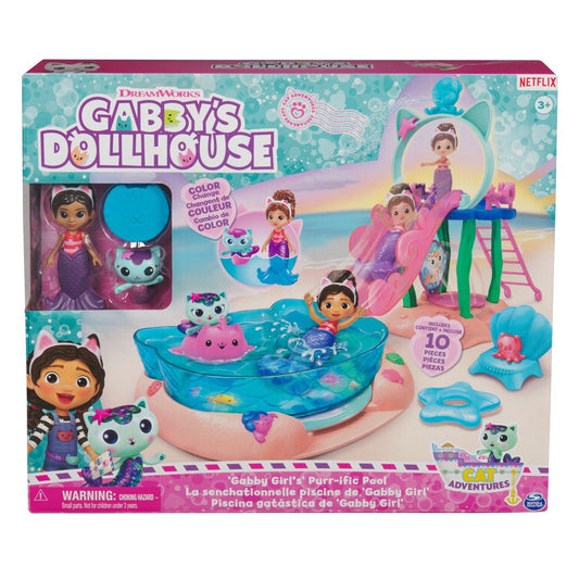 Gabbys dollhouse set de joaca piscina, Spin Master - Publisol.ro