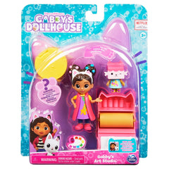 Gabbys dollhouse set papusa 9.7cm cu pisicuta studioul de arta a lui gabby, Spin Master - Publisol.ro